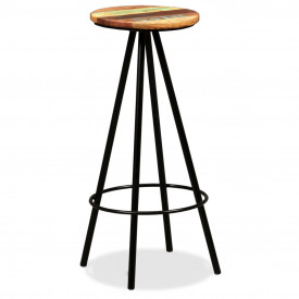 Set mobilier de bar, 3 piese, lemn masiv reciclat - Img 6