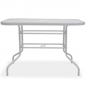 Set mobilier de exterior, 8 piese, textilenă, gri - Img 4
