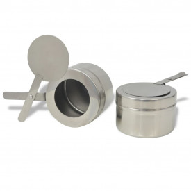 Set vase încălzire mâncare, 2 piese, oțel inoxidabil - Img 9