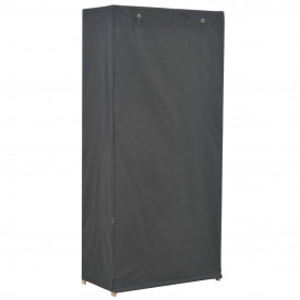 Șifonier, gri, 79 x 40 x 170 cm, material textil - Img 3