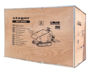 Stager RMT500SI roaba cu motor termic cu incarcator frontal 9CP, 500kg, senile - Img 2