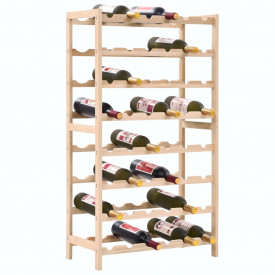Suport sticle de vin, lemn de cedru, 57,5 x 28 x 102 cm - Img 2