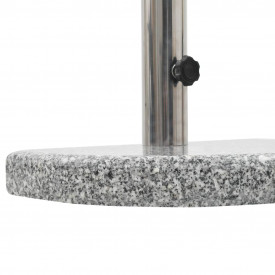 Suport umbrelă de soare, granit 10 kg, curbat, gri - Img 4