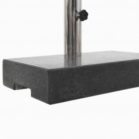 Suport umbrelă de soare, granit, 25 kg, dreptunghiular, negru - Img 4