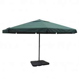 Umbrelă din aluminiu cu bază portabilă, verde