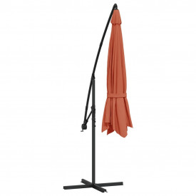 Umbrelă suspendată, stâlp din aluminiu, 350 cm, teracota - Img 6