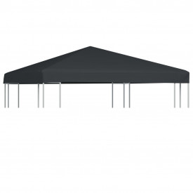 vidaXL Acoperiș pentru pavilion, 310 g m² 3x3 m, gri