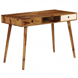 vidaXL Birou de scris, 110 x 55 x 76 cm, lemn masiv de palisandru - Img 10