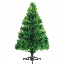 vidaXL Brad de Crăciun artificial cu fibră optică, 64 cm, verde - Img 4