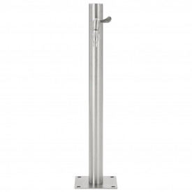 vidaXL Coloană de apă de grădină, 65 cm, oțel inoxidabil, rotund - Img 4