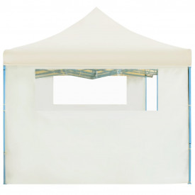 vidaXL Cort de petrecere pliabil cu 5 pereți laterali, crem, 3 x 9 m - Img 3