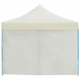 vidaXL Cort de petrecere pliabil cu 8 pereți laterali, crem, 3 x 9 m - Img 4