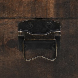 vidaXL Cufăr de depozitare, lemn masiv, stil vintage 120 x 30 x 40 cm - Img 3