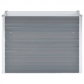 vidaXL Jardinieră de grădină, oțel galvanizat, 100 x 40 x 77 cm, gri - Img 3
