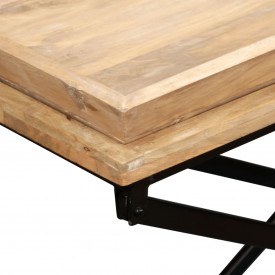 vidaXL Masă consolă Lemn masiv de mango 130x40x80 cm - Img 7