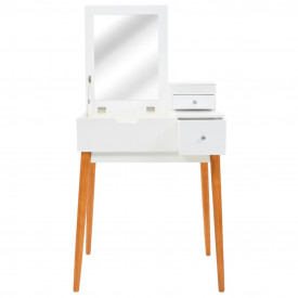 vidaXL Masă de toaletă cu oglindă, MDF, 60x50x86 cm - Img 12