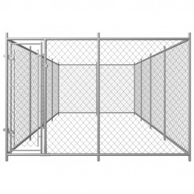 vidaXL Padoc de exterior pentru câini, 8 x 4 m - Img 2