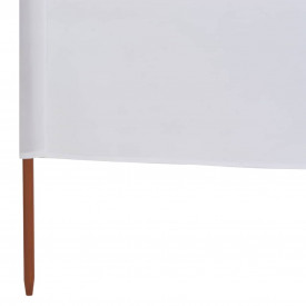 vidaXL Paravan anti-vânt cu 6 panouri, alb, 800 x 80 cm, textil - Img 5