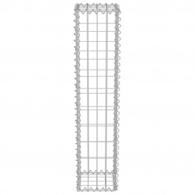 vidaXL Perete gabion cu capace, oțel galvanizat, 20x20x100 cm - Img 4