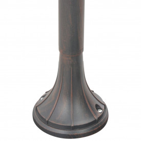 vidaXL Stâlp de iluminat pentru grădină, bronz, 120 cm, aluminiu, E27 - Img 6