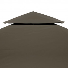 Acoperiș pavilion, 2 niveluri, 310 g/m², 4 x 3 m, gri taupe - Img 3