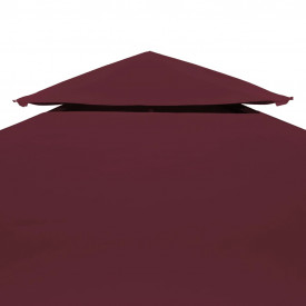 Acoperiș pavilion, 2 niveluri, 310 g/m², 4x3 m, bordo - Img 3
