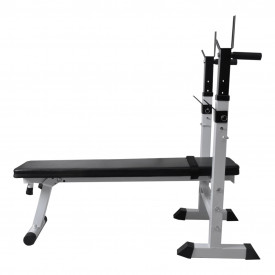 Bancă de exerciții fitness dreaptă, bancă de greutăți - Img 3