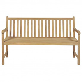 Bancă de exterior din lemn de tec 150 x 62,5 x 90 cm - Img 2