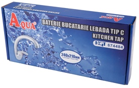 Baterie Aqua Bucatarie Lebada Tip C / L[mm]: 200; H[mm]: 70; Hu[mm]: 190; Ht[mm]: 235 - Img 3