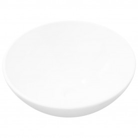 Bazin chiuvetă de baie din ceramică, rotund, alb - Img 2