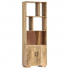 Bibliotecă, 60 x 35 x 180 cm, lemn masiv de mango - Img 12