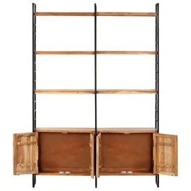 Bibliotecă cu 4 rafturi, 124 x 30 x 180 cm, lemn masiv de acacia - Img 3