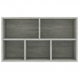 Bibliotecă/Servantă, gri beton, 45 x 25 x 80 cm, PAL - Img 9