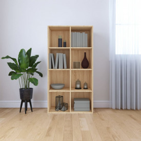 Bibliotecă/Servantă, stejar Sonoma, 66 x 30 x 130 cm, PAL