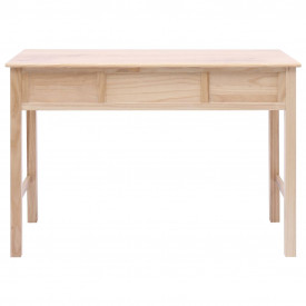 Birou de scris, culoare naturală, 110 x 45 x 76 cm, lemn - Img 4