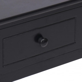 Birou de scris, negru, 110 x 45 x 76 cm, lemn - Img 7