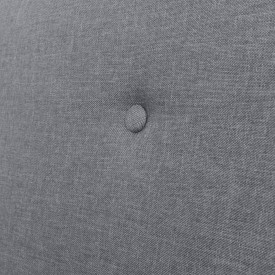 Canapea cu 2 locuri, material textil, gri deschis - Img 6
