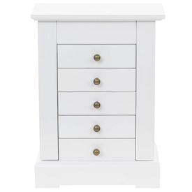 Casetă de bijuterii cu oglindă, din MDF, 25 x 13,5 x 34 cm - Img 2