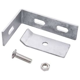 Conector de colț de perete, 10 seturi, argintiu - Img 2