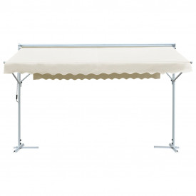 Copertină cu structură independentă, crem, 4 x 3 m - Img 2