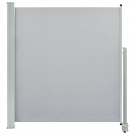 Copertină laterală retractabilă de terasă, gri, 140 x 300 cm - Img 2