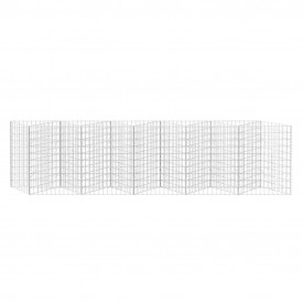 Coș gabion / jardinieră pentru legume, 300 x 30 x 100 cm din oțel - Img 4