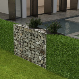 Coș gabion / jardinieră pentru legume, din oțel 120x30x100 cm - Img 2