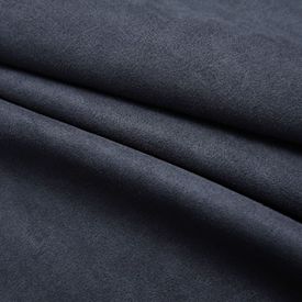 Draperii opace cu inele metalice, 2 buc., antracit, 140x175 cm - Img 2