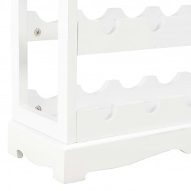 Dulap de vinuri, alb, 70 x 22,5 x 70,5 cm, MDF - Img 6