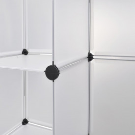 Dulap modular cu 18 compartimente alb 37 x 146 x 180,5 cm - Img 6