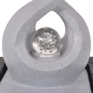 Fântână de interior cu iluminare LED, polirășină - Img 4
