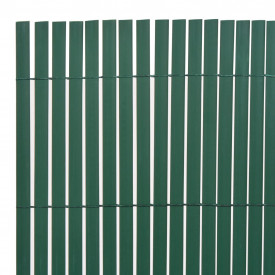 Gard de grădină, cu două fețe, 90 x 500 cm, verde - Img 3
