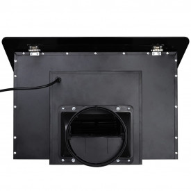 Hotă Sticlă Securizată cu Ecran 600 mm Negru - Img 7