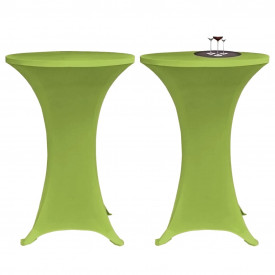 Husă elastică pentru masă, 4 buc., verde, 60 cm - Img 2